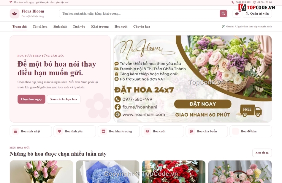 website,bán hoa,bán website